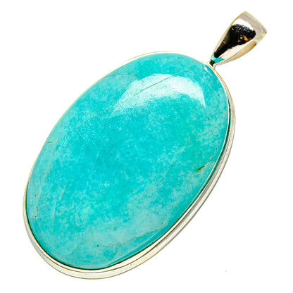 Peruvian Amazonite Pendants handcrafted by Ana Silver Co - PD758137