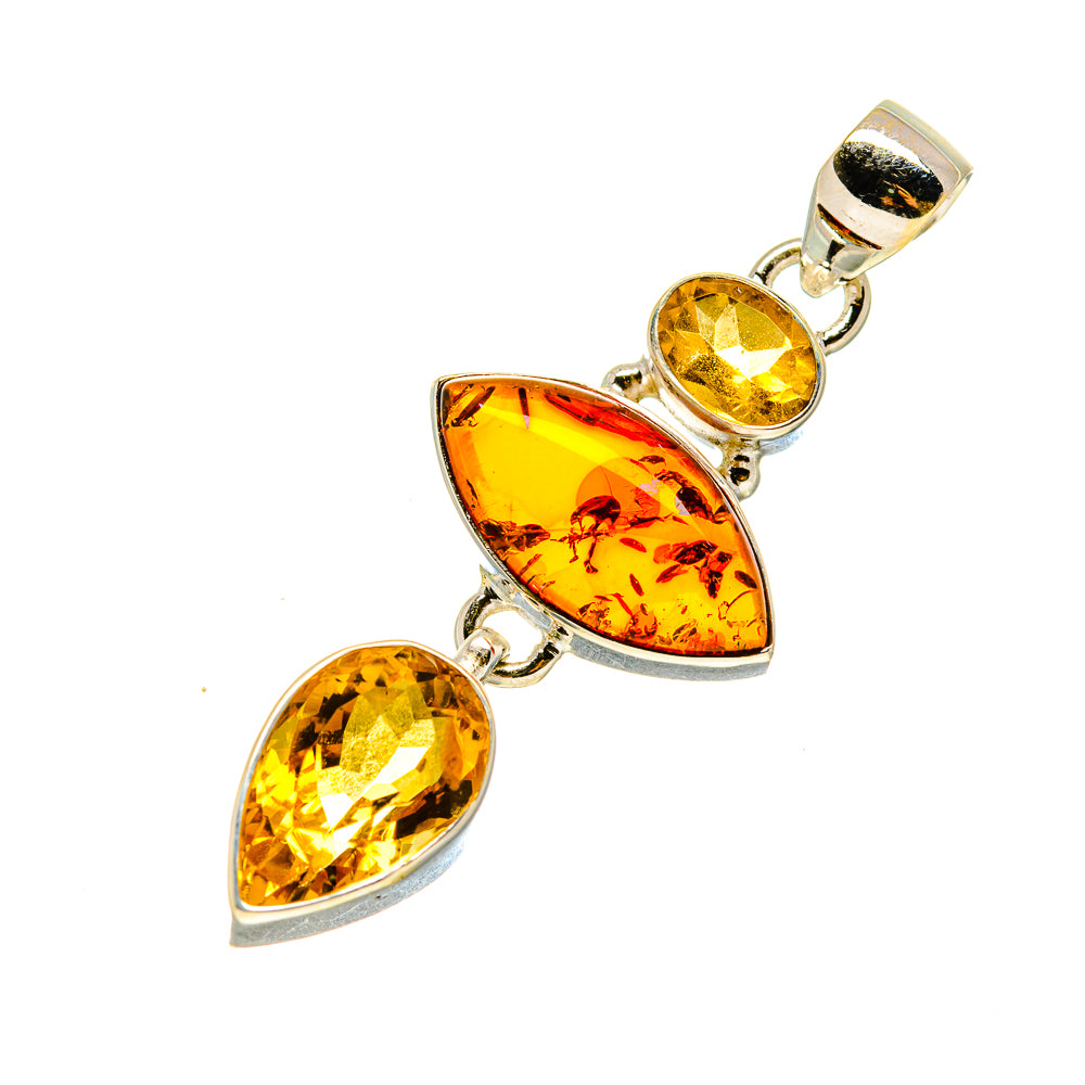 Baltic Amber Pendants handcrafted by Ana Silver Co - PD758147