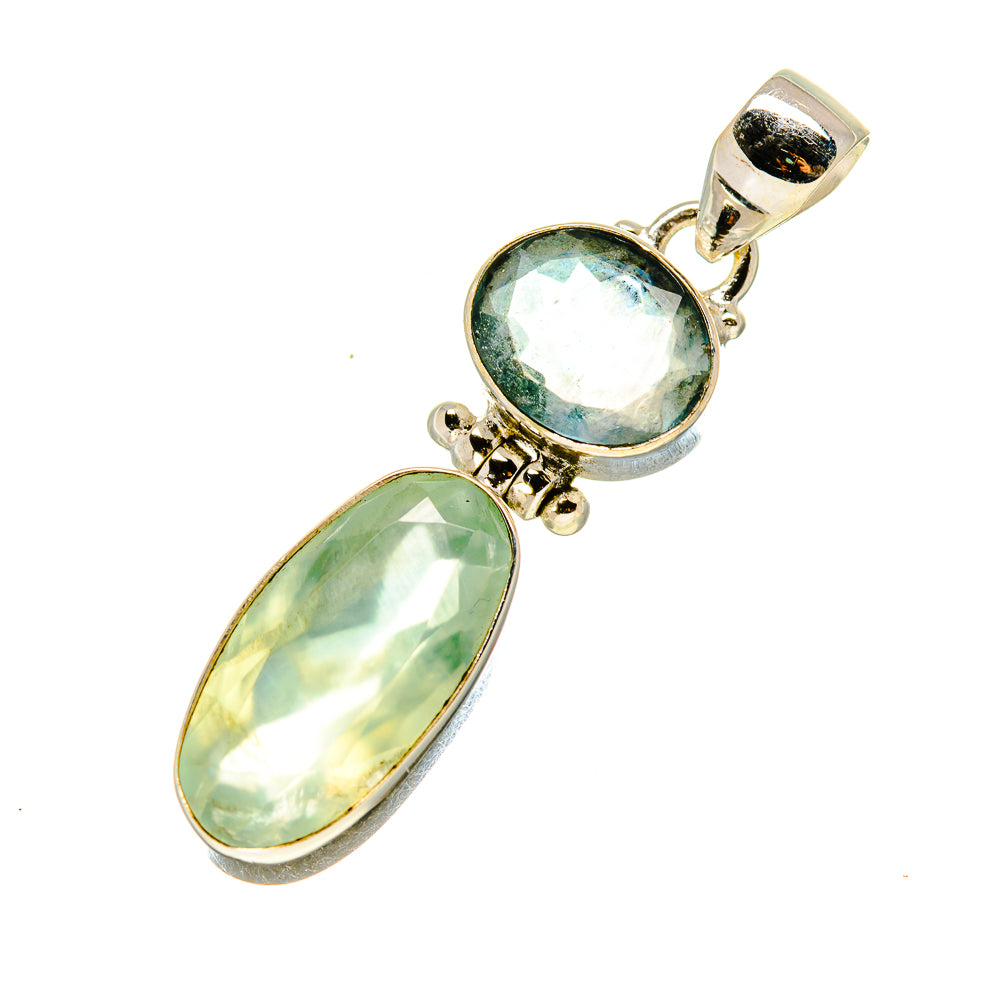Prehnite Pendants handcrafted by Ana Silver Co - PD758148