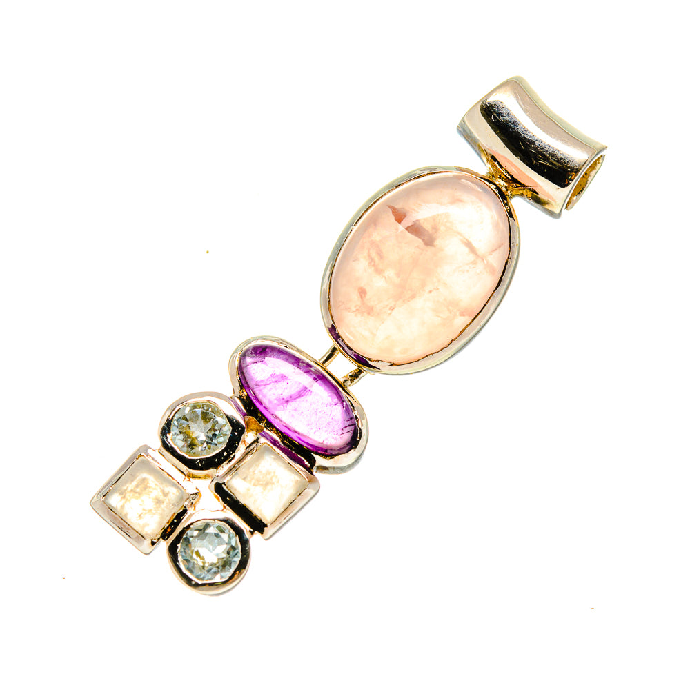 Rose Quartz Pendants handcrafted by Ana Silver Co - PD758149