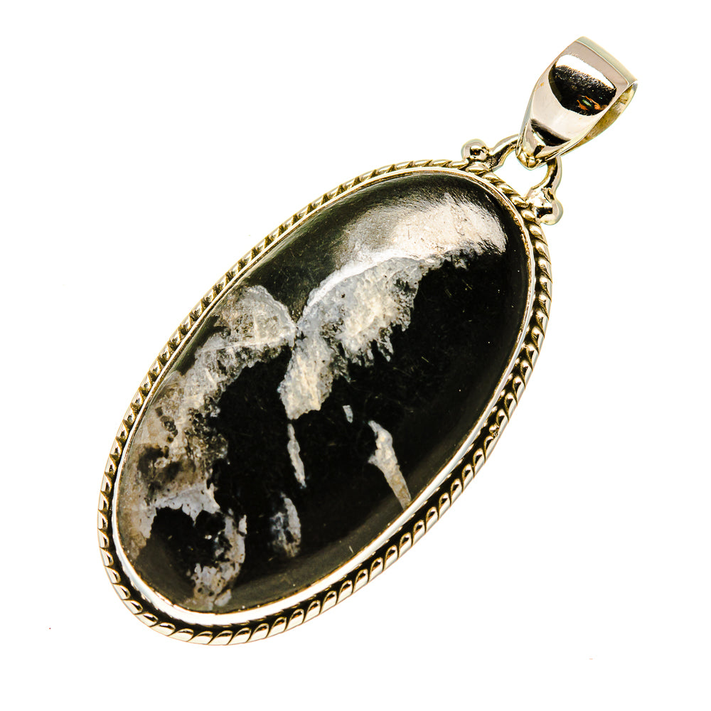 Chrysanthemum Stone Pendants handcrafted by Ana Silver Co - PD758155