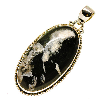 Chrysanthemum Stone Pendants handcrafted by Ana Silver Co - PD758155