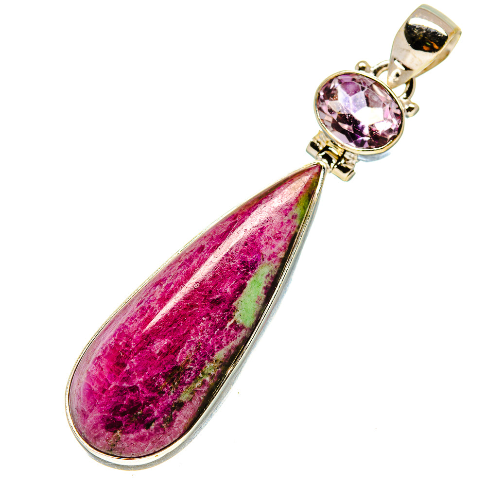 Ruby Zoisite Pendants handcrafted by Ana Silver Co - PD758164