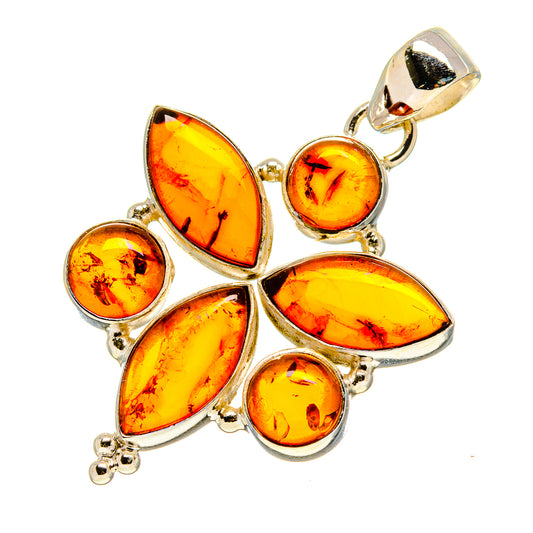 Baltic Amber Pendants handcrafted by Ana Silver Co - PD758188