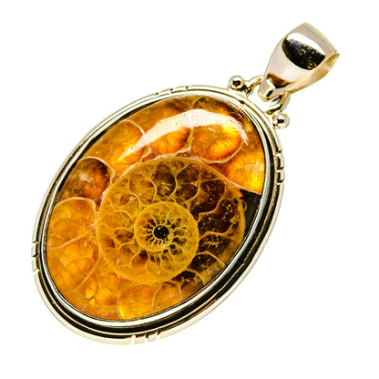 Ammonite Fossil Pendants handcrafted by Ana Silver Co - PD758193