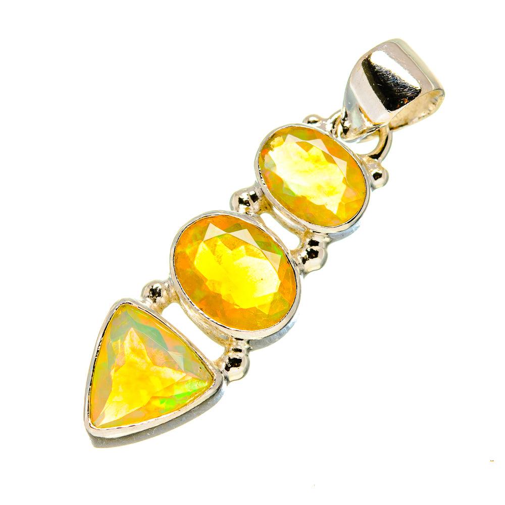 Ethiopian Opal Pendants handcrafted by Ana Silver Co - PD758194