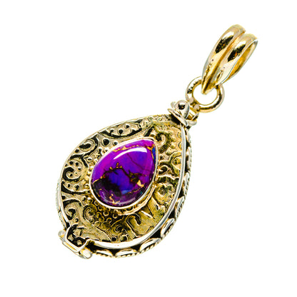 Purple Copper Composite Turquoise Pendants handcrafted by Ana Silver Co - PD758213