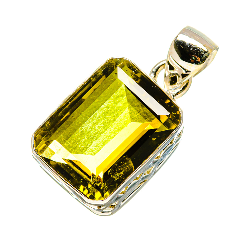 Olive Quartz Pendants handcrafted by Ana Silver Co - PD758231
