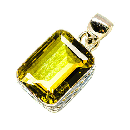 Olive Quartz Pendants handcrafted by Ana Silver Co - PD758231