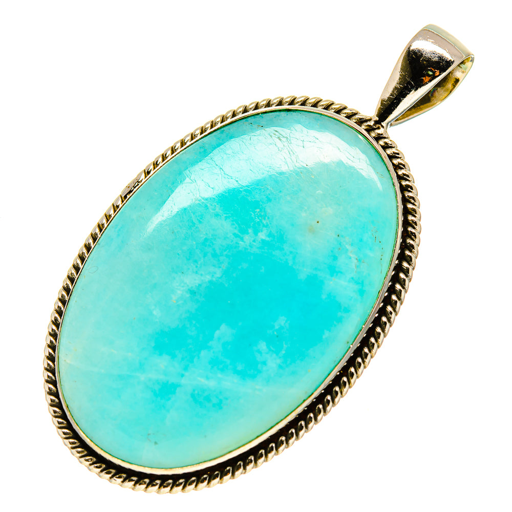 Peruvian Amazonite Pendants handcrafted by Ana Silver Co - PD758236