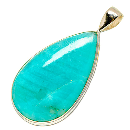 Peruvian Amazonite Pendants handcrafted by Ana Silver Co - PD758237