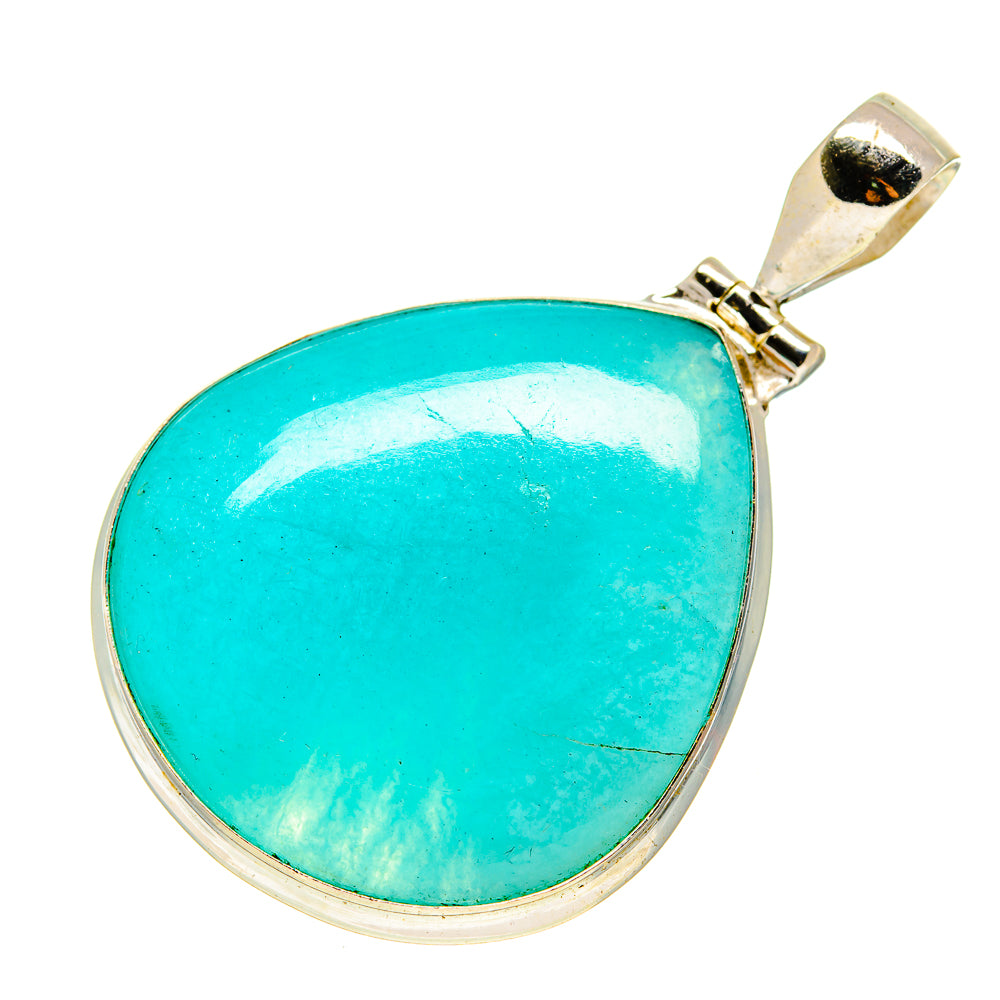 Peruvian Amazonite Pendants handcrafted by Ana Silver Co - PD758239