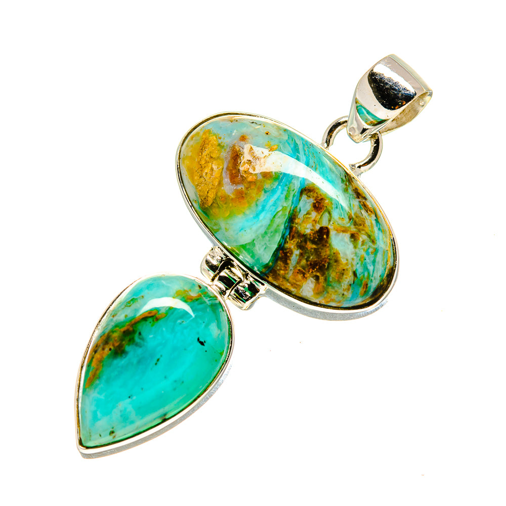 Peruvian Opal Pendants handcrafted by Ana Silver Co - PD758245