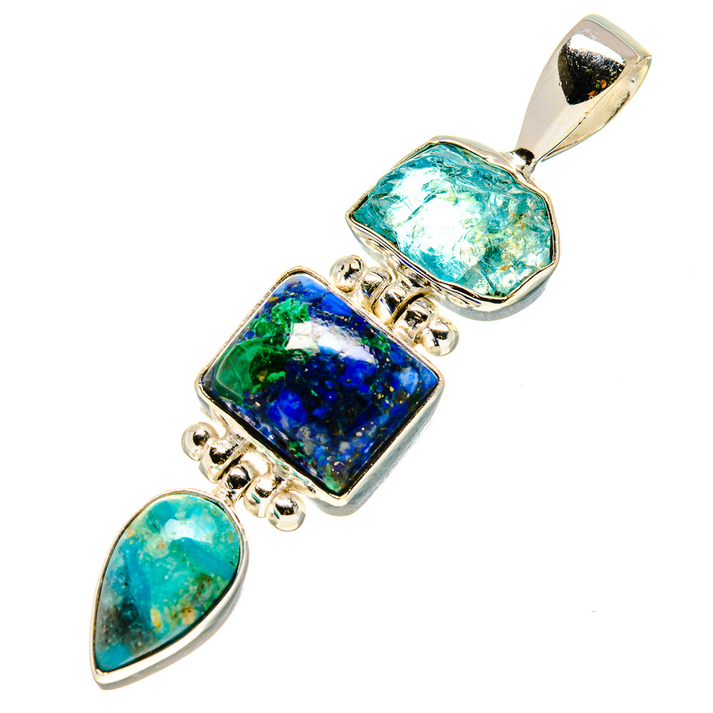 Azurite Pendants handcrafted by Ana Silver Co - PD758246