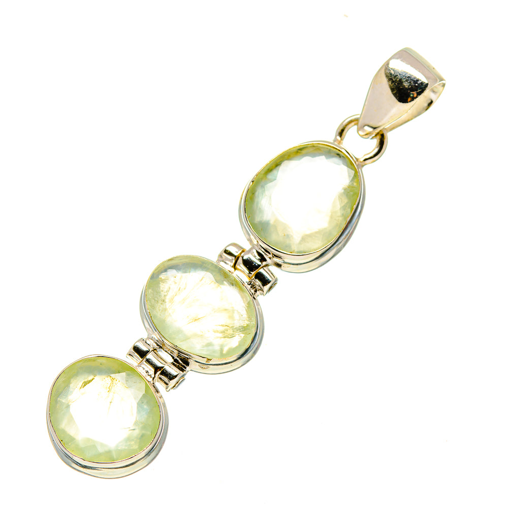 Prehnite Pendants handcrafted by Ana Silver Co - PD758248
