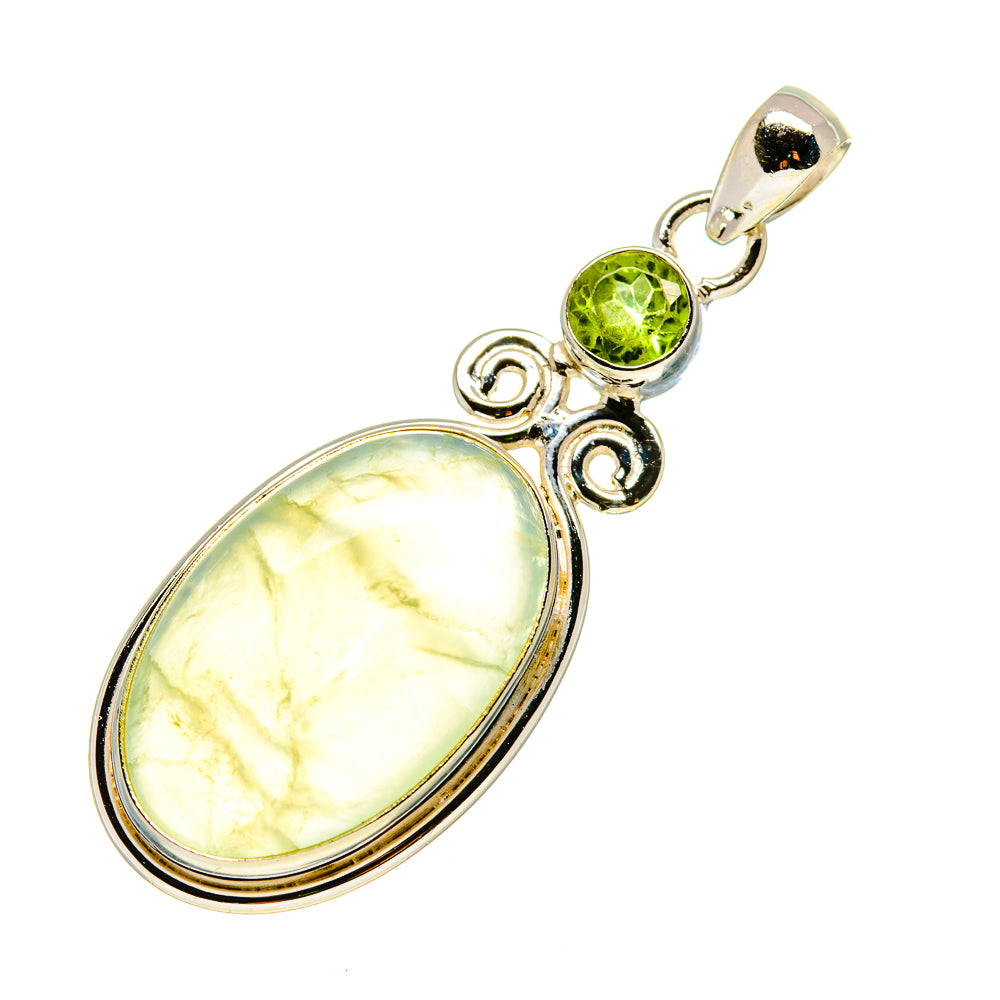 Prehnite Pendants handcrafted by Ana Silver Co - PD758261