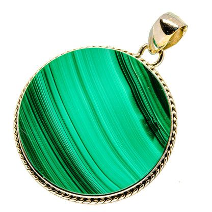 Malachite In Chrysocolla Pendants handcrafted by Ana Silver Co - PD758262