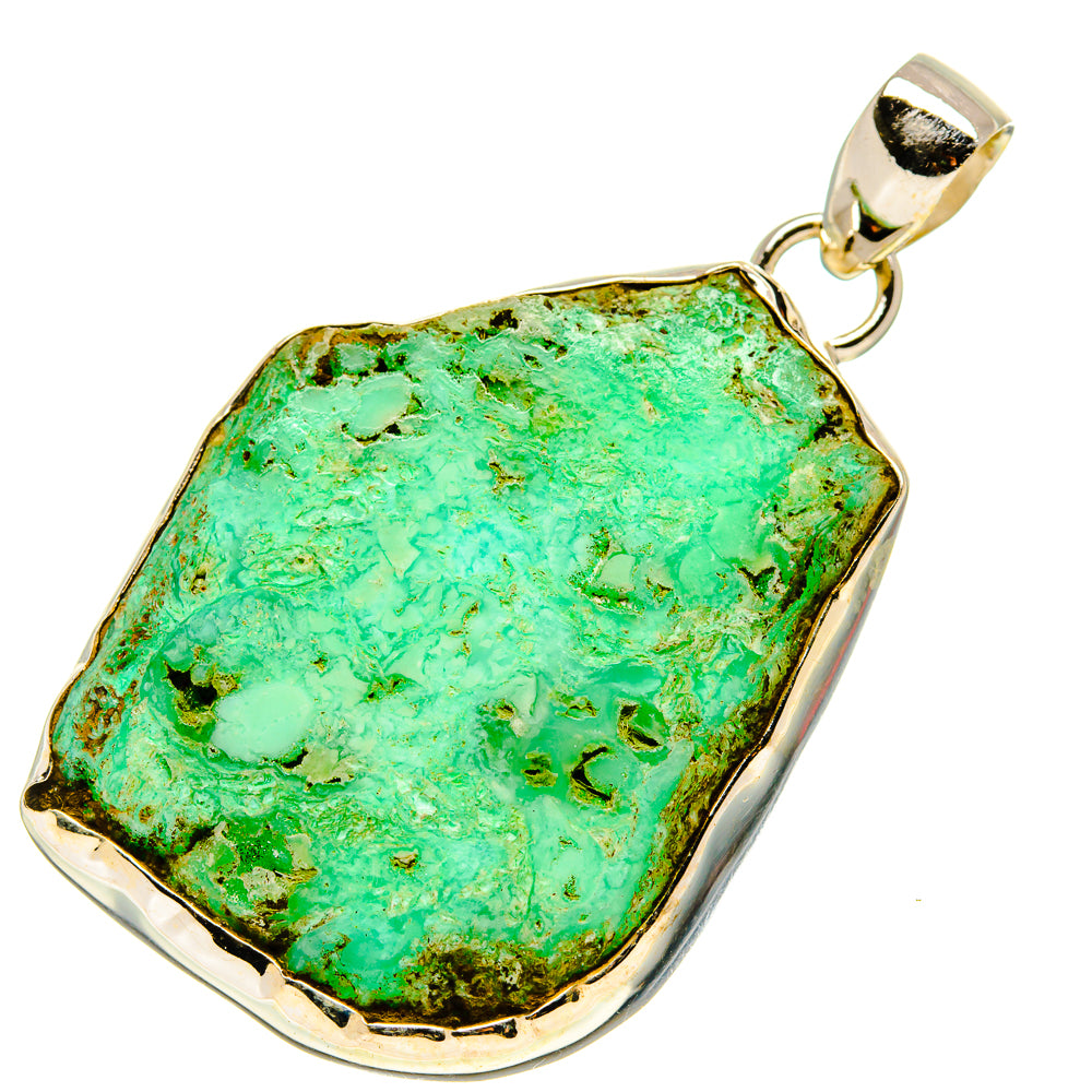 Peruvian Amazonite Pendants handcrafted by Ana Silver Co - PD758263