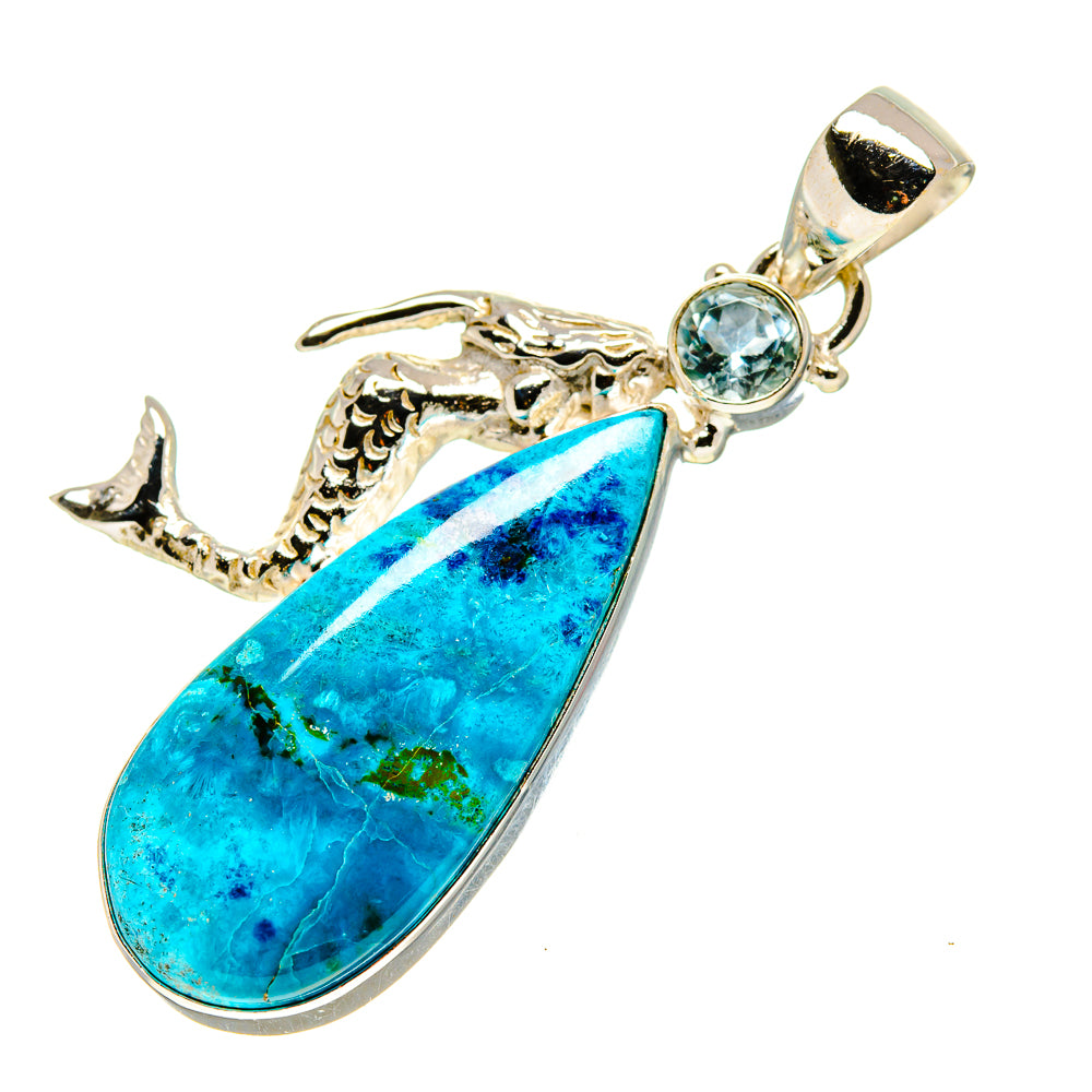 Chrysocolla Pendants handcrafted by Ana Silver Co - PD758266