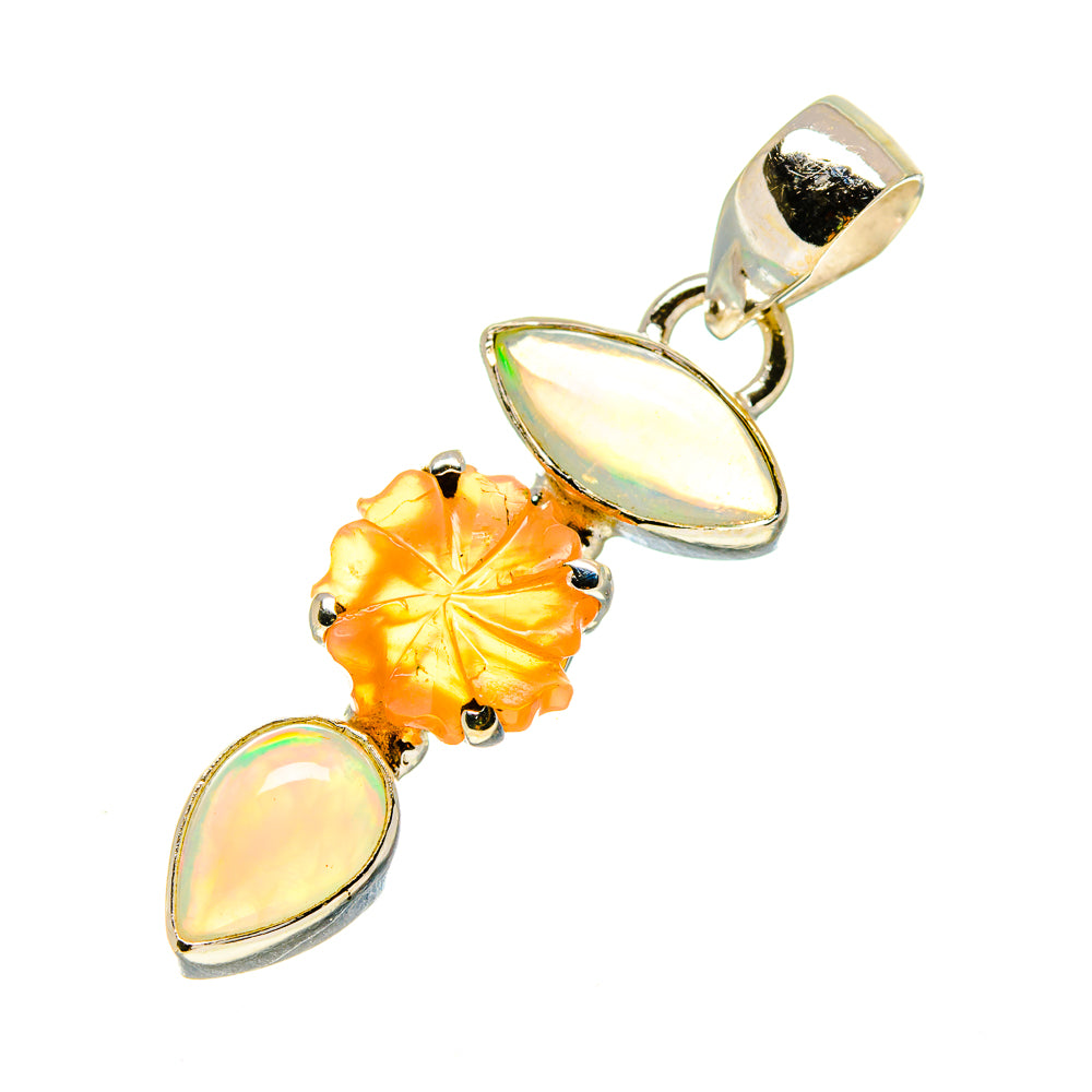 Ethiopian Opal Pendants handcrafted by Ana Silver Co - PD758269