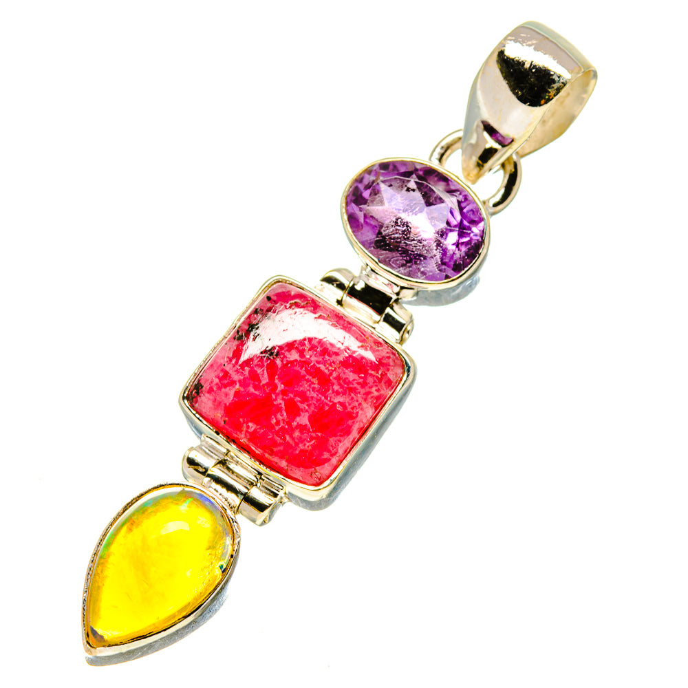 Rhodonite Pendants handcrafted by Ana Silver Co - PD758274