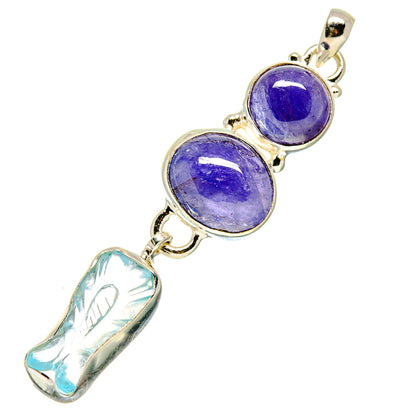 Aquamarine Pendants handcrafted by Ana Silver Co - PD758295