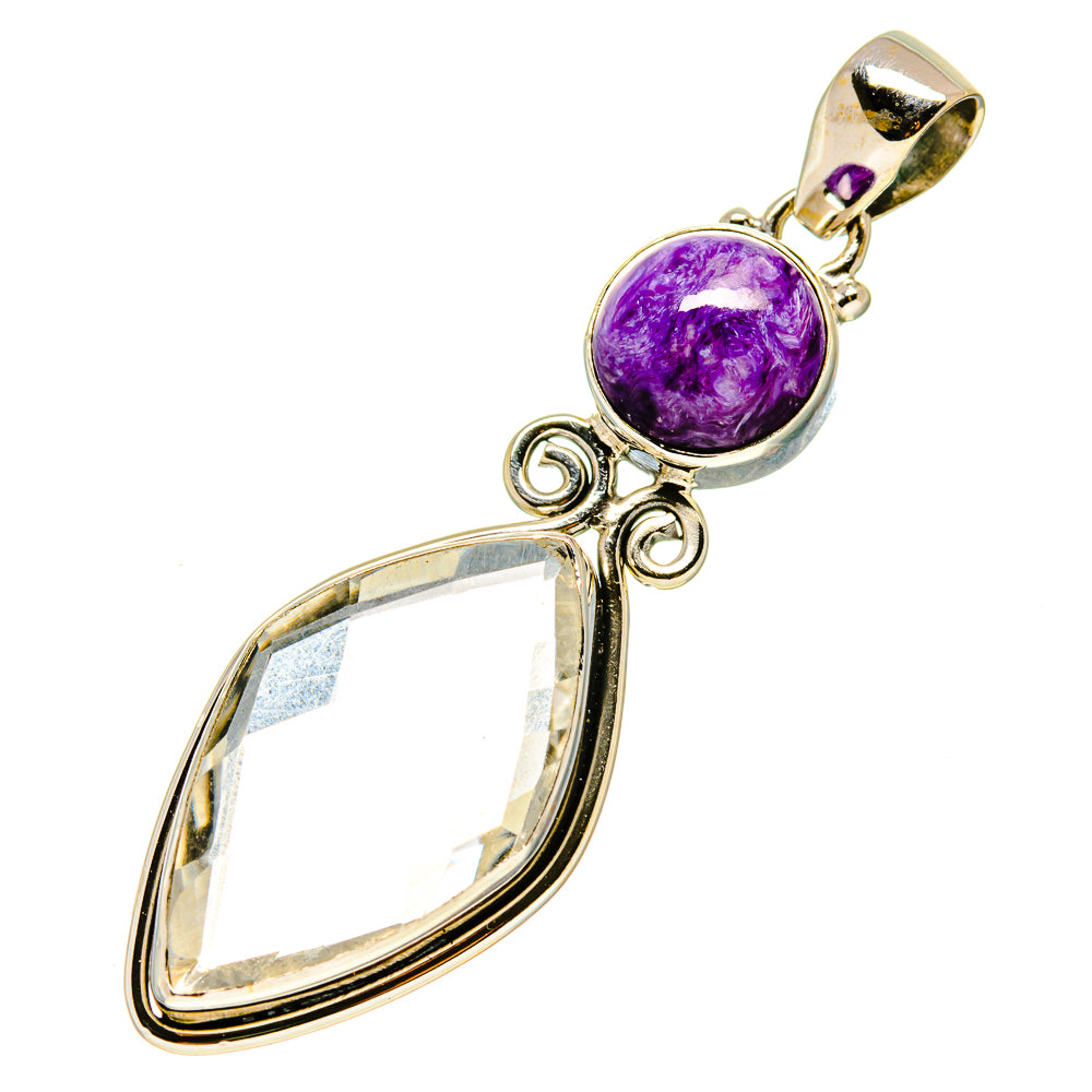 White Quartz Pendants handcrafted by Ana Silver Co - PD758297