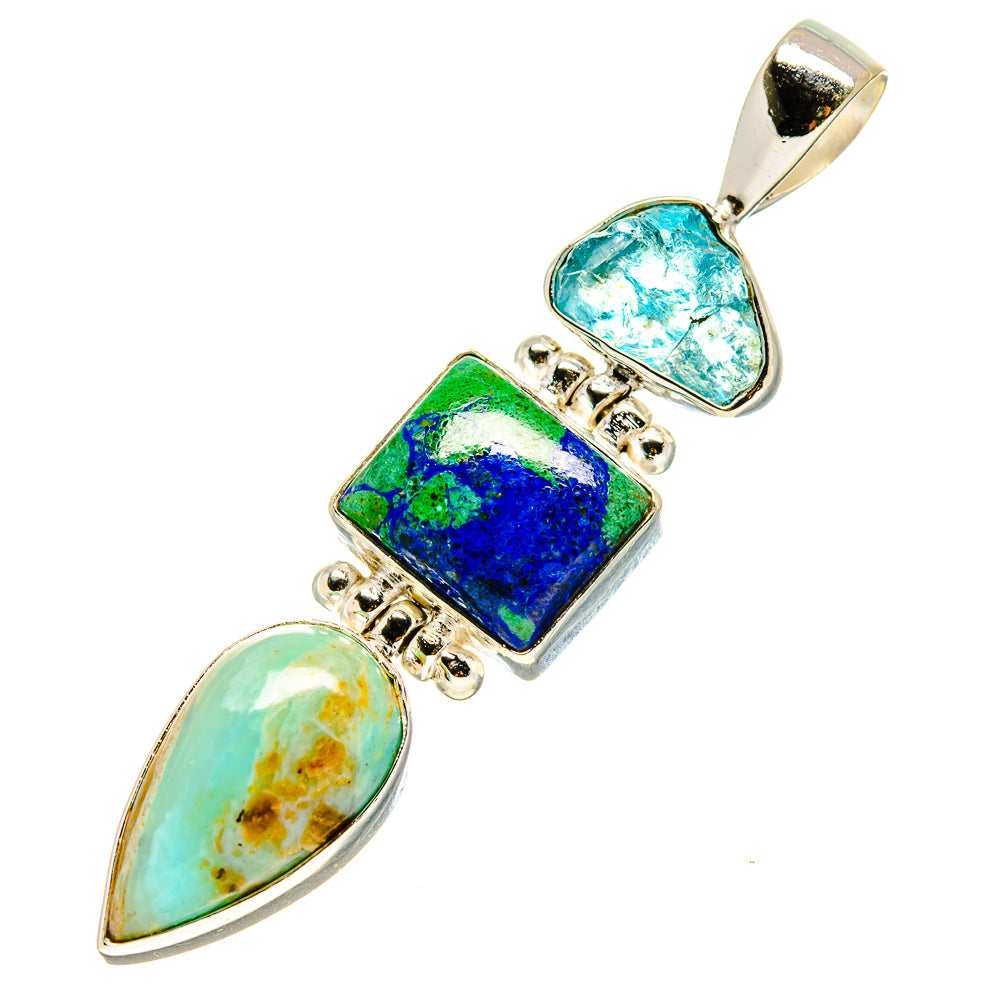 Peruvian Opal Pendants handcrafted by Ana Silver Co - PD758300