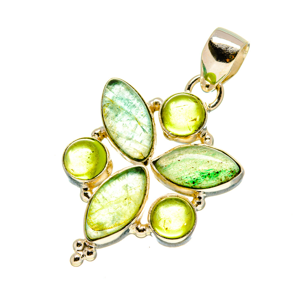 Blue Fluorite Pendants handcrafted by Ana Silver Co - PD758315
