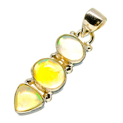 Ethiopian Opal Pendants handcrafted by Ana Silver Co - PD758322