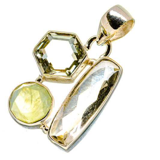 Green Amethyst Pendants handcrafted by Ana Silver Co - PD758326