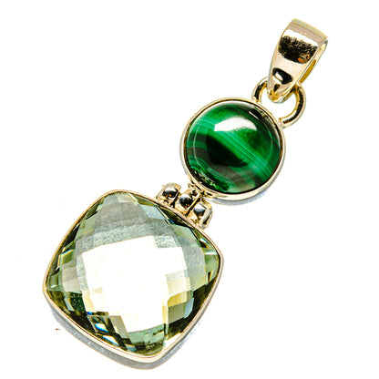 Green Amethyst Pendants handcrafted by Ana Silver Co - PD758328