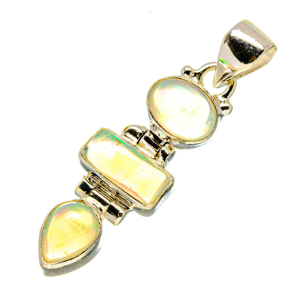 Ethiopian Opal Pendants handcrafted by Ana Silver Co - PD758342
