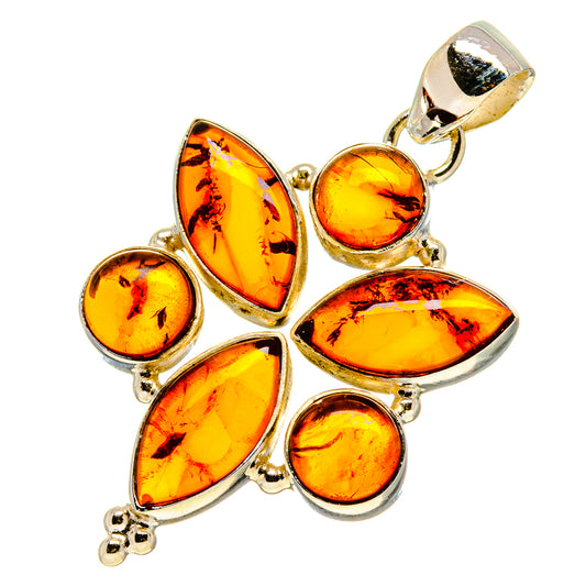 Baltic Amber Pendants handcrafted by Ana Silver Co - PD758352
