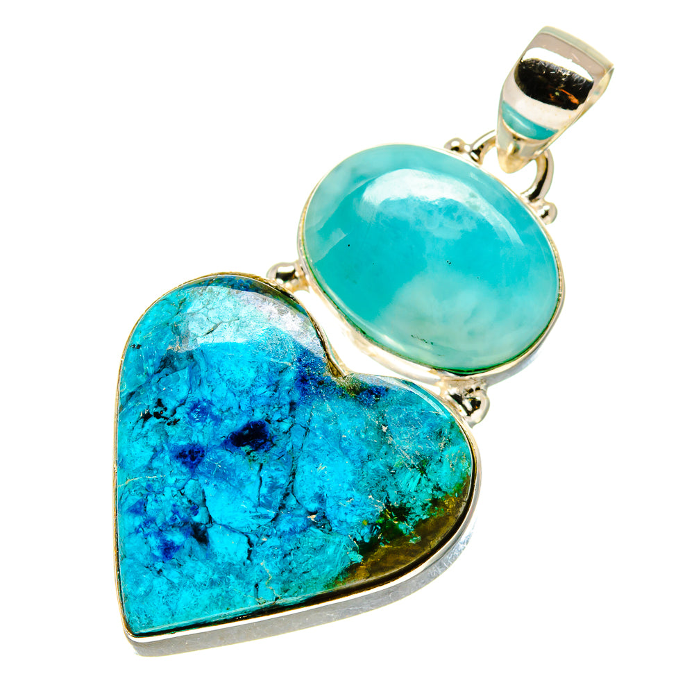 Chrysocolla Pendants handcrafted by Ana Silver Co - PD758353