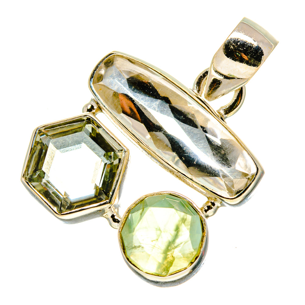 Green Amethyst Pendants handcrafted by Ana Silver Co - PD758357