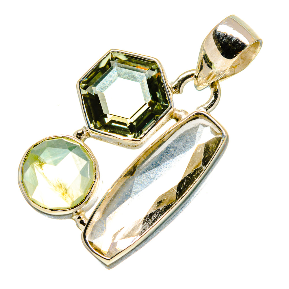 White Quartz Pendants handcrafted by Ana Silver Co - PD758363