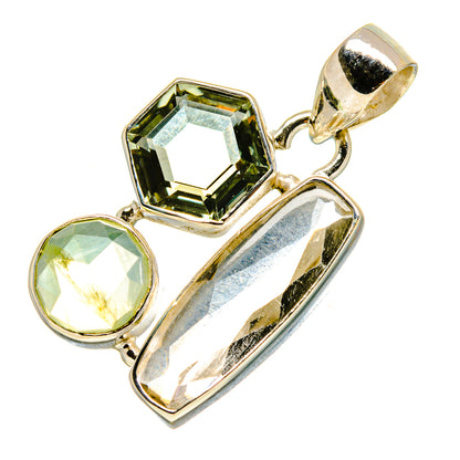White Quartz Pendants handcrafted by Ana Silver Co - PD758363