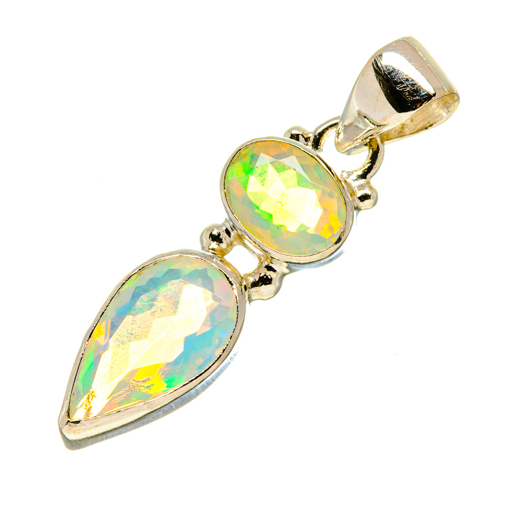 Ethiopian Opal Pendants handcrafted by Ana Silver Co - PD758367