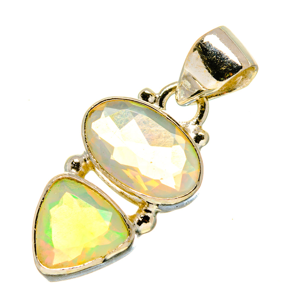 Ethiopian Opal Pendants handcrafted by Ana Silver Co - PD758368