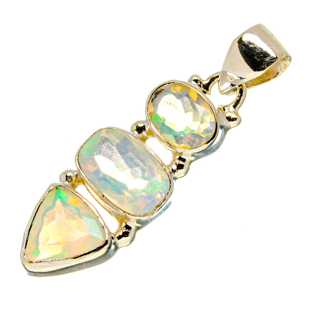 Ethiopian Opal Pendants handcrafted by Ana Silver Co - PD758379