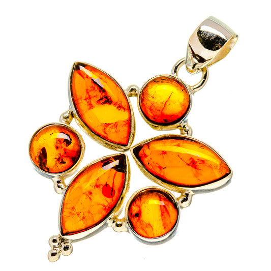 Baltic Amber Pendants handcrafted by Ana Silver Co - PD758383