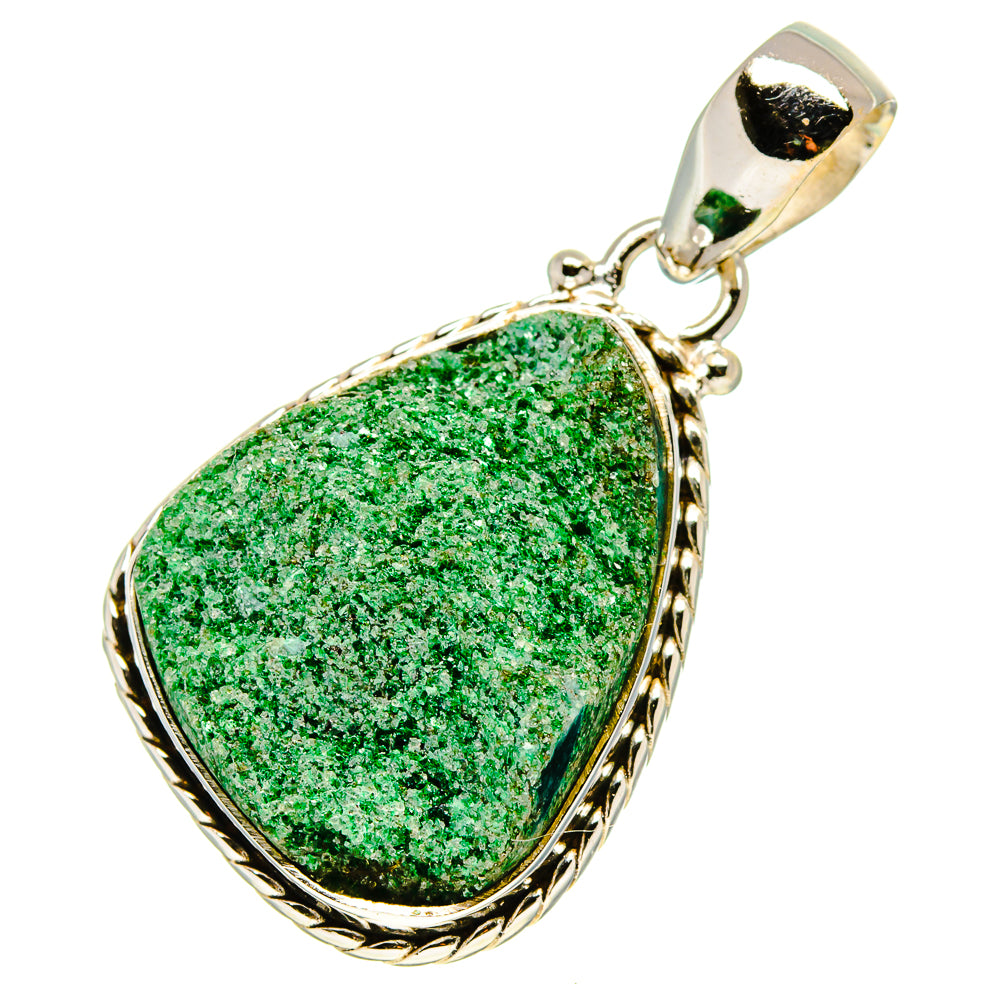 Green Fuchsite Pendants handcrafted by Ana Silver Co - PD758398