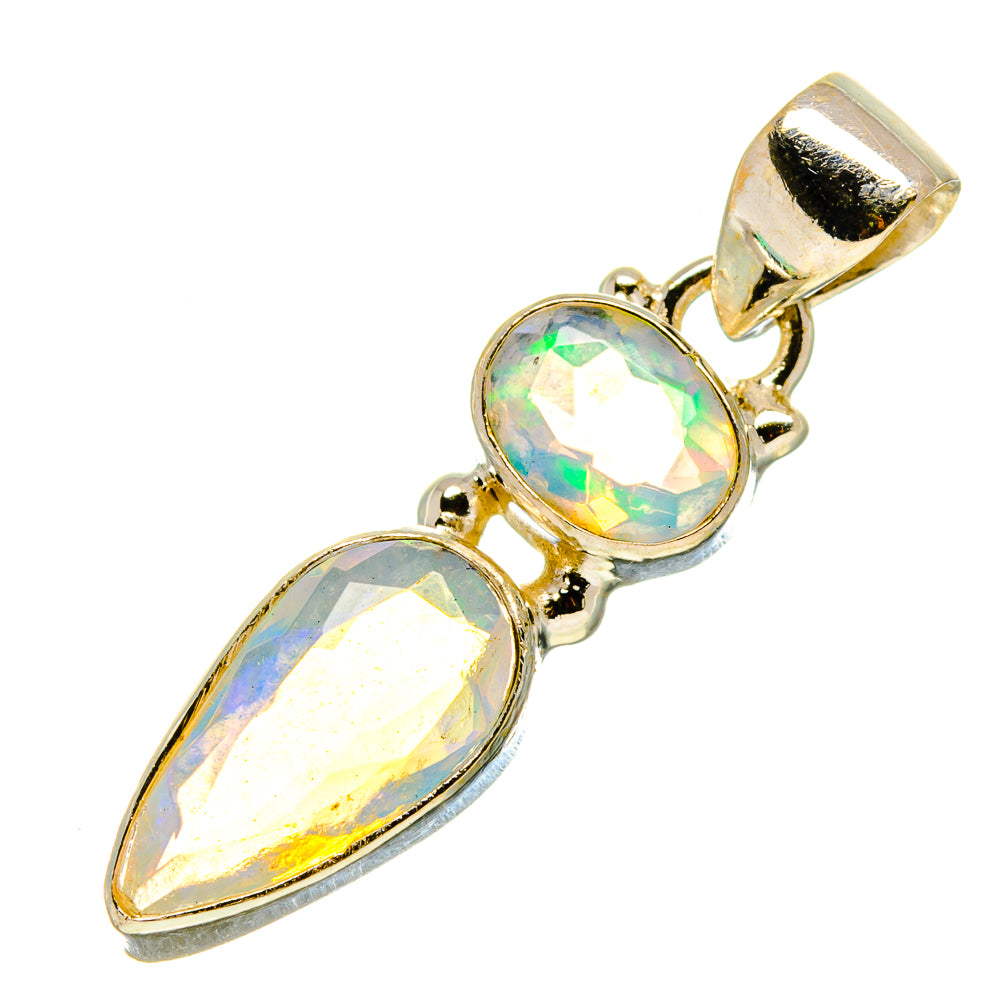 Ethiopian Opal Pendants handcrafted by Ana Silver Co - PD758405