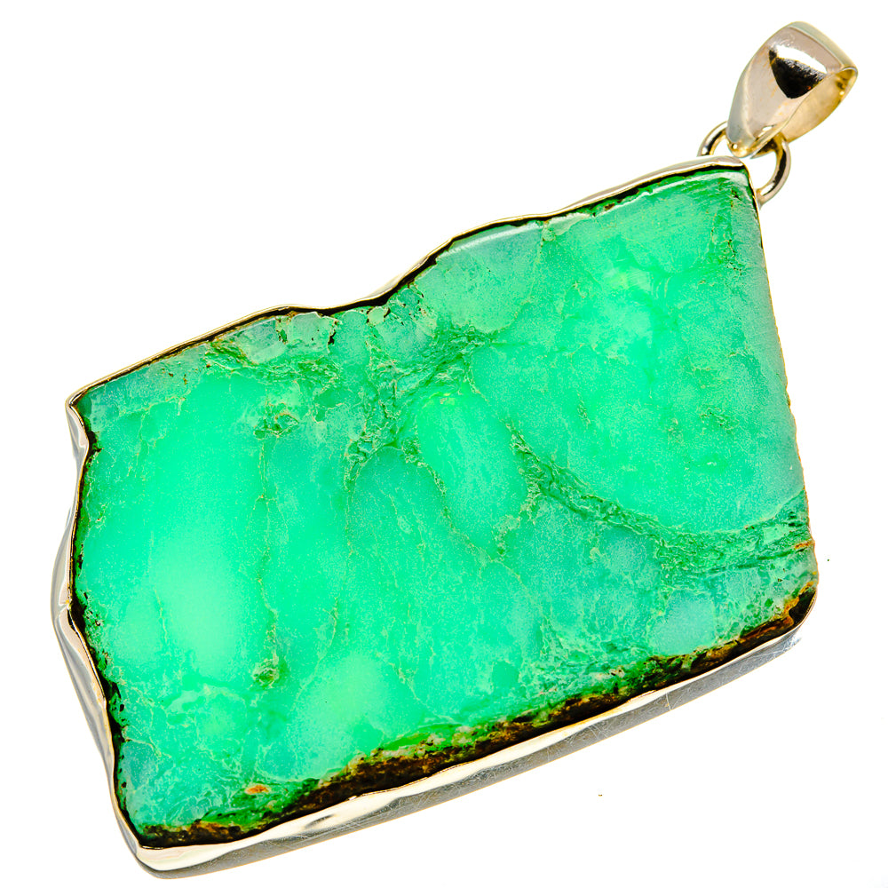 Chrysoprase Pendants handcrafted by Ana Silver Co - PD758409