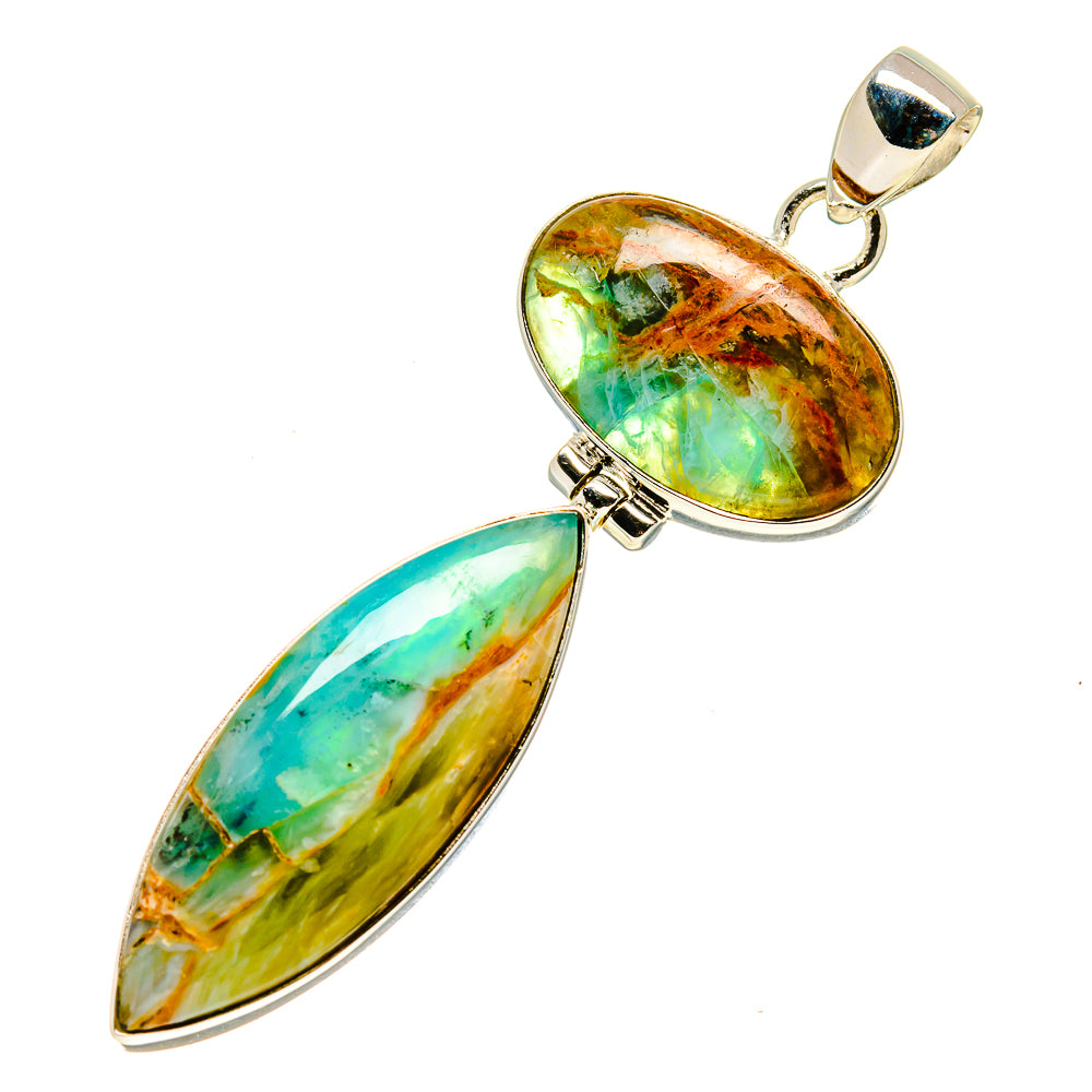 Peruvian Opal Pendants handcrafted by Ana Silver Co - PD758412