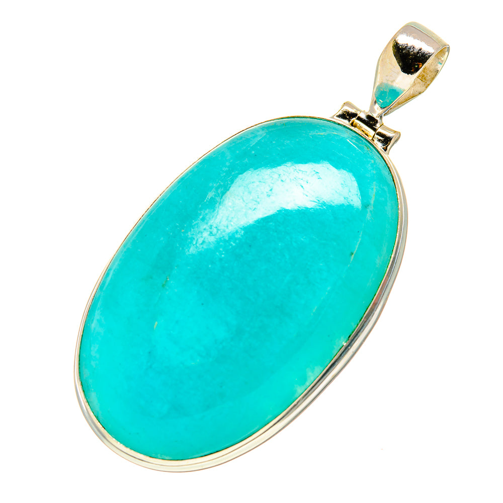 Peruvian Amazonite Pendants handcrafted by Ana Silver Co - PD758413