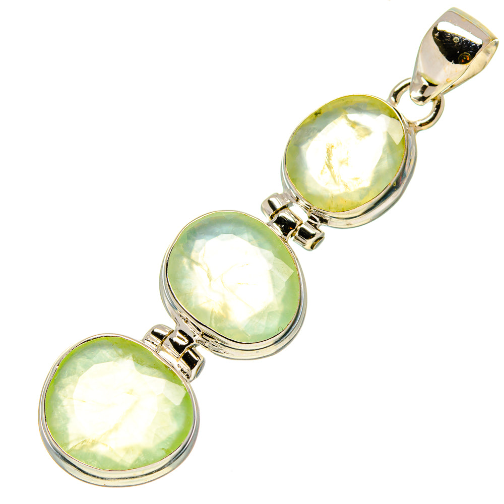 Prehnite Pendants handcrafted by Ana Silver Co - PD758417 - Photo 2