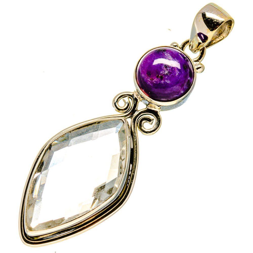 White Quartz Pendants handcrafted by Ana Silver Co - PD758422