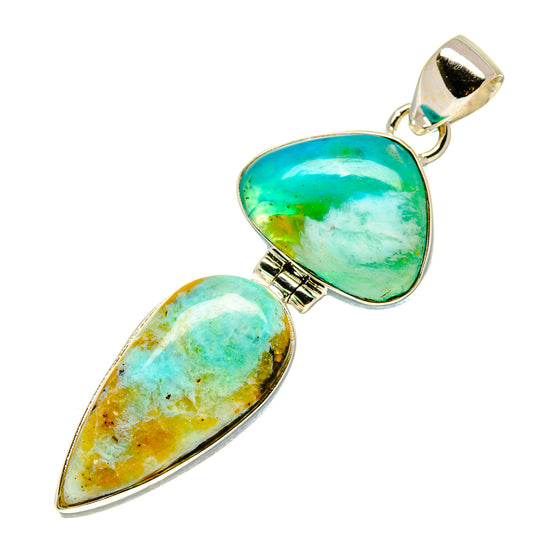 Peruvian Opal Pendants handcrafted by Ana Silver Co - PD758430